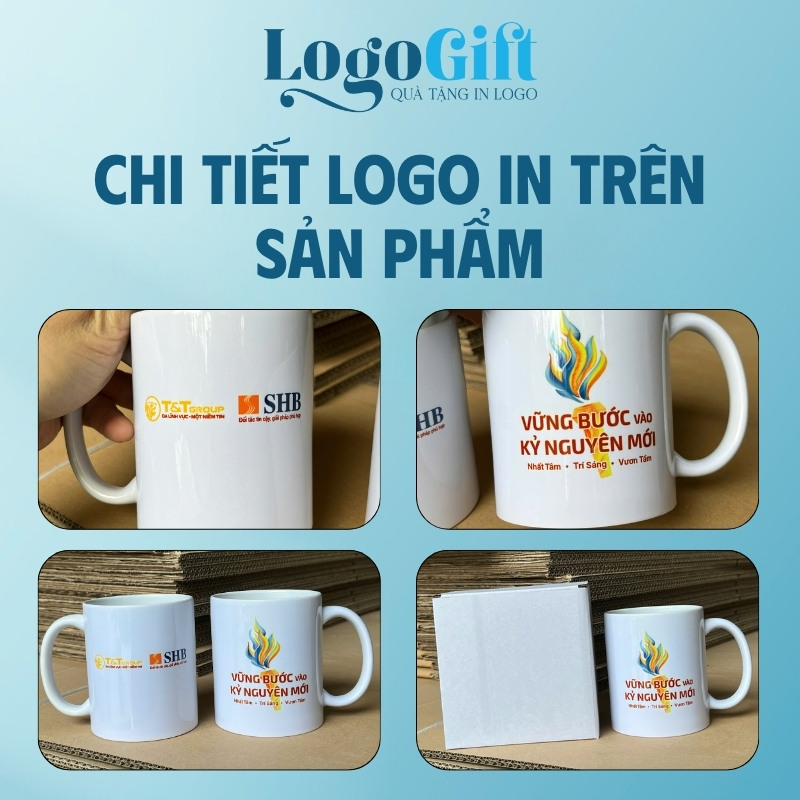 Cốc sứ quà tặng in logo