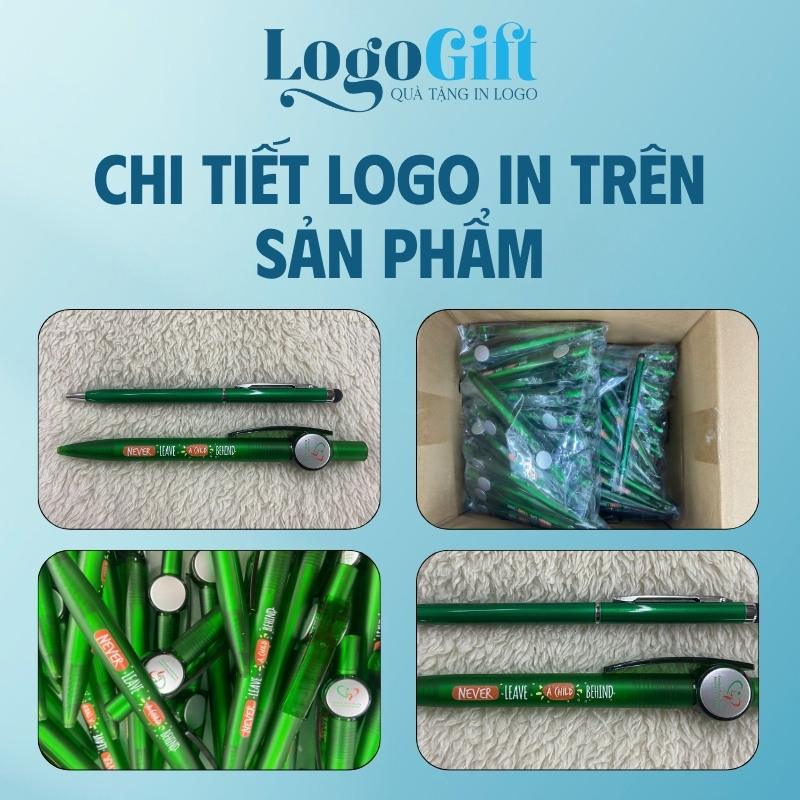 Vị trí in logo trên bút