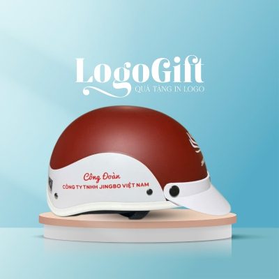 Mũ bảo hiểm quà tặng in logo nửa đầu không kính LG-MBH03