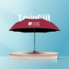 Ô dù gấp 5 quà tặng in logo vải pongee tráng keo đen tự đẩy LG-OD01