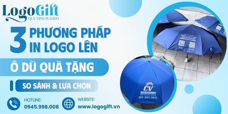 các phương pháp in logo lên ô dù quà tặng
