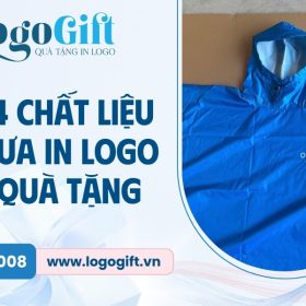 chất liệu áo mưa in logo quà tặng