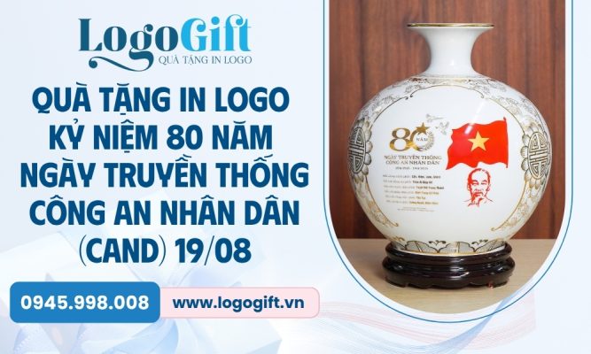 quà tặng in logo kỷ niệm thành lập CAND