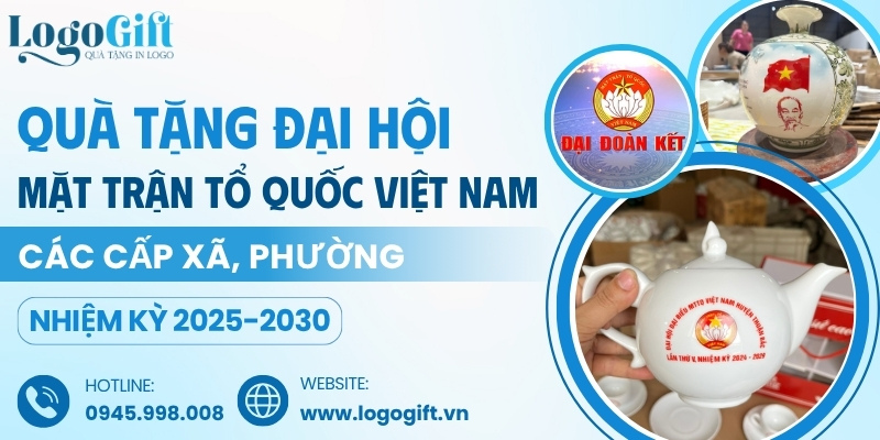 quà tặng in logo Đại hội Mặt trận Tổ quốc Việt Nam
