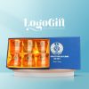 Bộ 6 cốc thuỷ tinh quà tặng Đại hội in logo thương hiệu Việt Tiệp LG-BL05