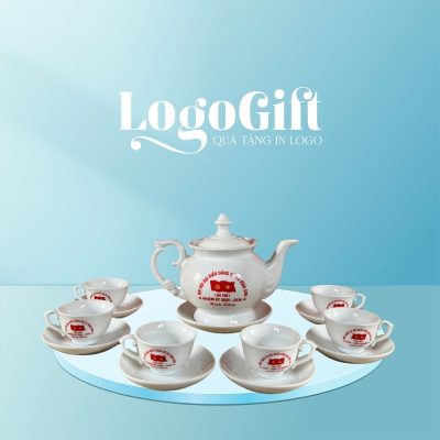 Quà tặng Đại hội ấm tích trà in logo dáng đài cát 500ml LG-AC39