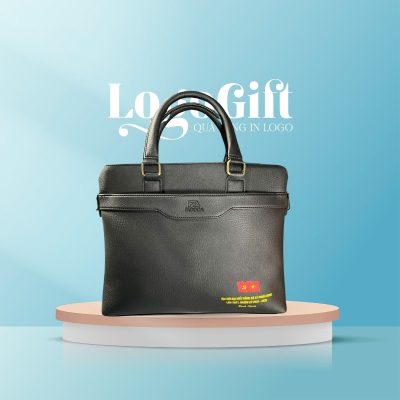Cặp da quà tặng Đại Hội in logo thương hiệu FADODA LG-CD01