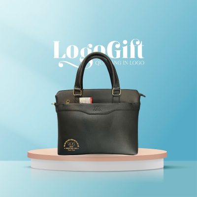Cặp da quà tặng Đại Hội in logo thương hiệu FADODA LG-CD07