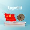 Đồng hồ để bàn quà tặng Đại hội in logo pha lê LG-ĐH10