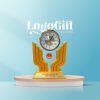 Quà tặng Đại hội in logo đồng hồ để bàn thương hiệu Kashi 16x21cm LG-ĐH19