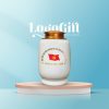 Hũ đựng trà quà tặng Đại hội in logo dáng trụ 200g LG-HĐT05