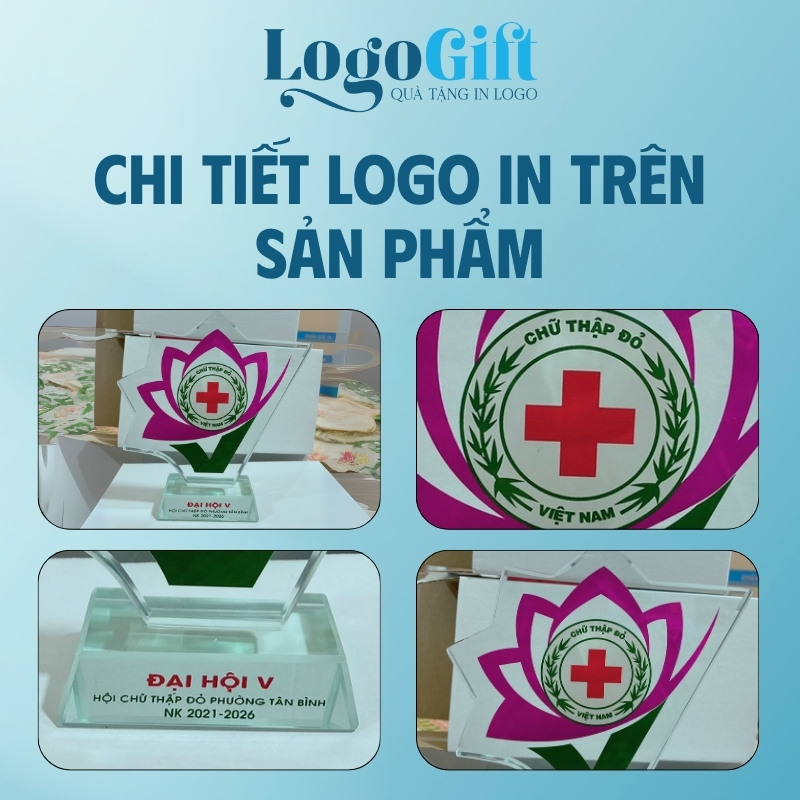 Quà tặng Đại Hội in logo kỷ niệm chương pha lê LG-KNC11