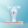 Lọ hoa quà tặng Đại Hội in logo màu trắng LG-LH05