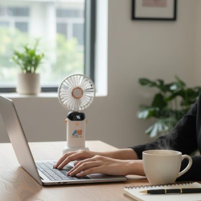 Quạt Điện Mini In Logo LogoGift: Quà Tặng Doanh Nghiệp Tiện Lợi
