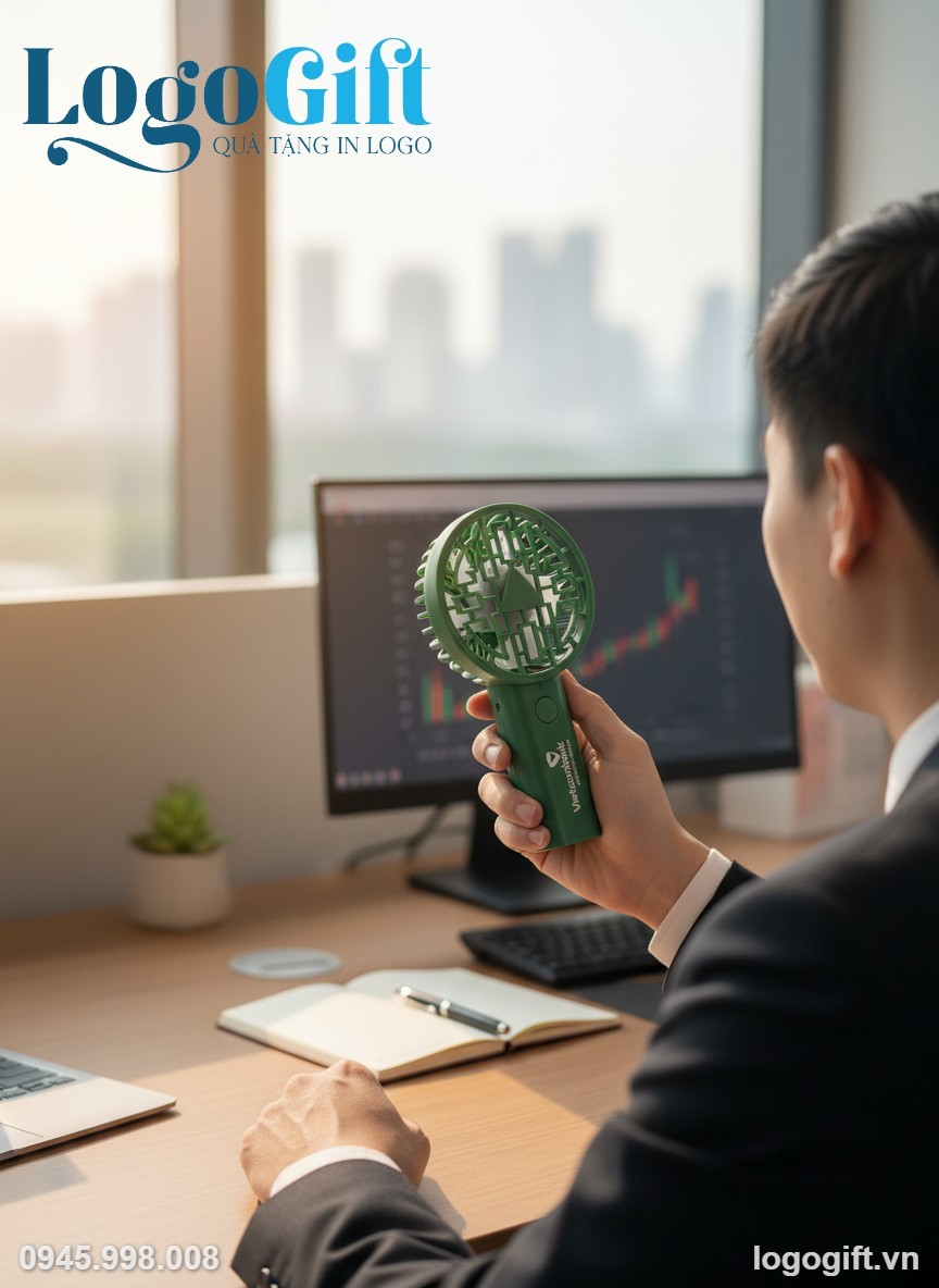 quat-dien-cam-tay-mini-qua-tang-in-logo-mau-xanh-la-4-5w-19cm-lg-qd02