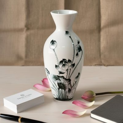 binh-hoa-gom-su-qua-tang-in-logo-dang-thon-cao-ve-sen-den-lg-lh20-2