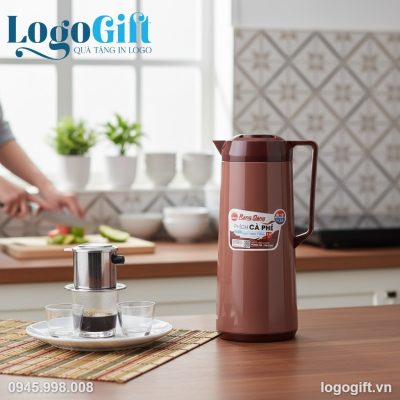 Phích giữ nhiệt quà tặng in logo Rạng Đông 1000ml LG-PGN11