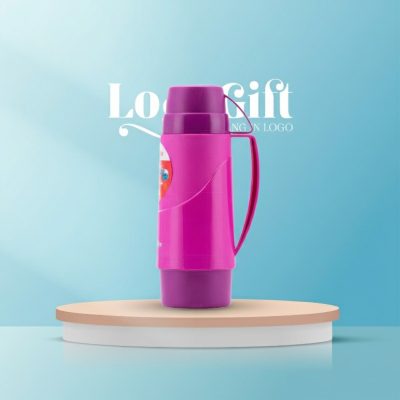 Phích giữ nhiệt quà tặng in logo Rạng Đông có quai cầm 450ml LG-PGN06