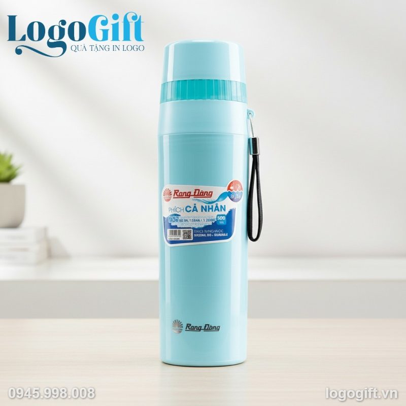 Phích giữ nhiệt quà tặng in logo thương hiệu Rạng Đông 500ml LG-PGN07