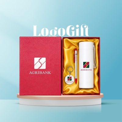 Bộ giftset quà tặng in logo 3 món gồm móc khoá, bút bi và bình giữ nhiệt LG-BGS12 - Ảnh đại diện
